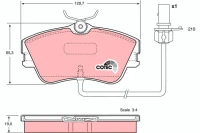 BREMSBELAG /V/T4 90- BUS