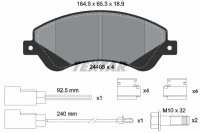 BREMSBELAG /V/TRANSIT 2 2TDCI 06- /BOX