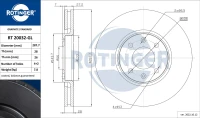 BREMSSCHEIBE/XANTIA 2.0I,3.0I 98-