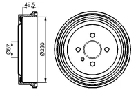 BREMSTROMMEL/H/ASTRA F,G,VECTRA B