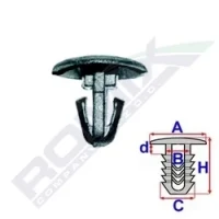 CLIP DICHT.GEHÄUSE MOT.PEUGEOT 10stck.