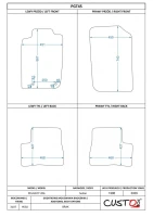 FUSSMATTEN PEUGEOT 206 KPL /TEXTIL/