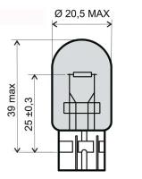 GLÜHLAMPE G.SOCK.12V 12V 21/5W ORANGE