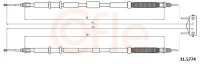 HANDBREMSSEIL CORSA D /HI/ /L+r/