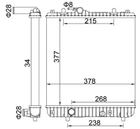 Kühler, Motorkühlung AGILA 1.0I-1.2I TWI