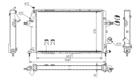 Kühler, Motorkühlung ASTRA G 1.7TD 00-