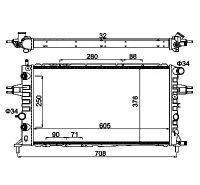 Kühler, Motorkühlung ASTRA G 2.0D 99-