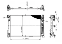 Kühler, Motorkühlung DB 204 C200CDI 07-