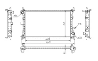 Kühler, Motorkühlung FOCUS 1.8TD/2.0 98-