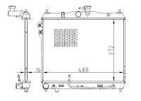 Kühler, Motorkühlung GETZ 1.3 I 02-