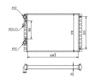 Kühler, Motorkühlung POLO 1.9D 95-