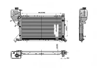 Kühler, Motorkühlung SPRINTER 316CDI 00-