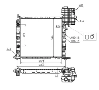 Kühler, Motorkühlung VITO 110-112CDI 99-