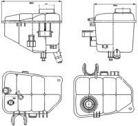 Kühlerausgleichsbehälter DB 203,209