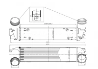 Ladeluftkühler BMW3 E90-E91-E92 05-