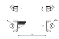 Ladeluftkühler TRANSIT 2 4TDCI 06-