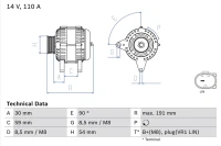 Lichtmaschine Fabia III 1.2 TSI 14-BX