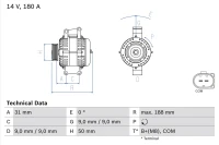 Lichtmaschine SPRINTER 311 CDI 06- 180A AT