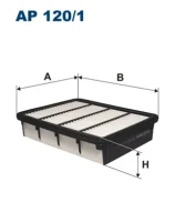 LUFTFILTER.MITSUBISHI GALANT 2.0 96-00