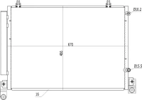 LUFTKONDENSATOR. MAZDA MPV 2.5I 99-03