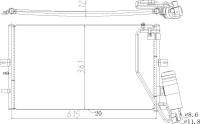 LUFTKONDENSATOR.SAAB 9-5 2.3T 06-
