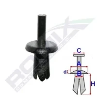 MONTAGEDÜBEL UNIVERS.SCHWARZ 25PCS