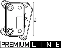 Ölkühler,Motoröl DB C220CDI W202 93-