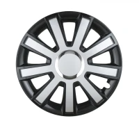 RADKAPPENSET FLASH 15 Zoll SCHWARZ-SILBER