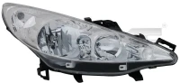 SCHEINWERFER PEUGEOT 207 06- /P/H7+H1/EL