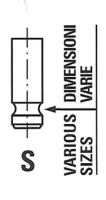 VENTIL /EX/YARIS P9 1.0 05- /26.1/5/91.8/