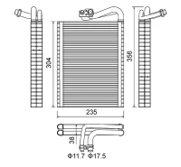 Verdampfer für Klimaanlage DB W204 11-14