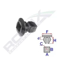 VERKLEID.CLIP AUDI 80,Q5,Q7 10stck