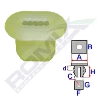 VERKLEID.CLIP CITROEN,PEUGEOT 10 STK